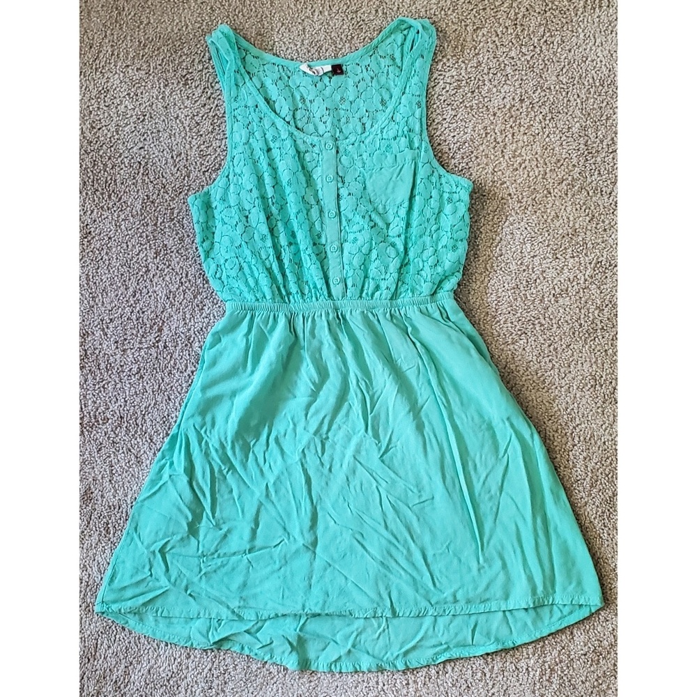 Mint Green High Low Dress - SO
